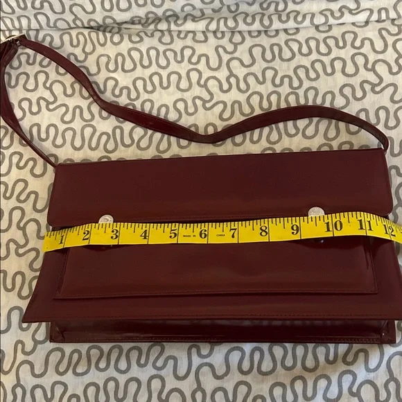 Charles Jourdan Deep Red Shoulder Bag - Picture 12 of 14